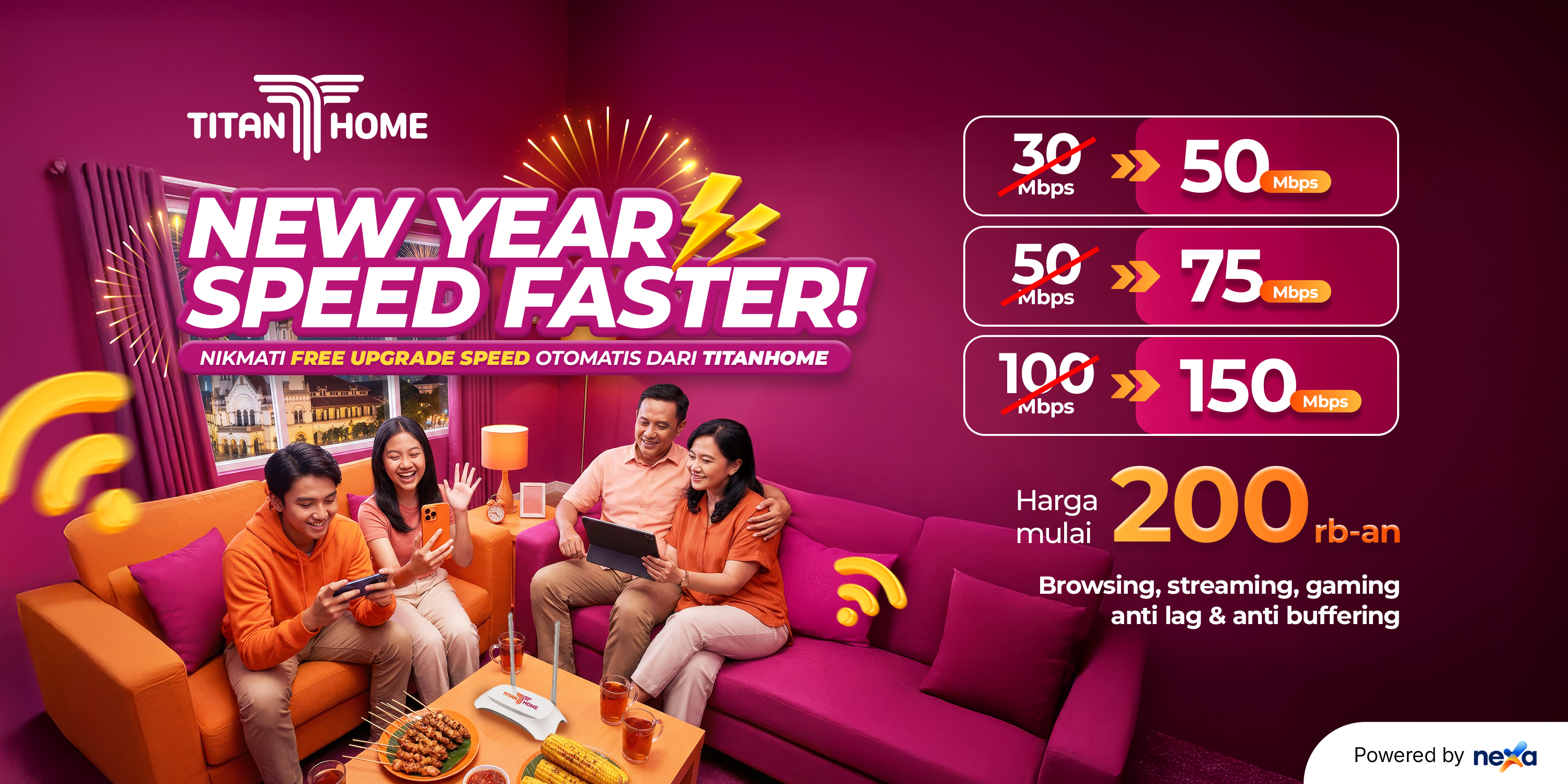 Resolusi Tahun Baru Bebas Lemot? Wujudkan dengan Free Upgrade Speed dari TitanHome!
